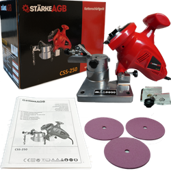 OSTRZAŁKA ŁAŃCUCHÓW StarkeAGB CSS-250, 8400 obrotów/min + 3 TARCZE