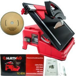 PRZECINARKA PIŁA DO GLAZURY PŁYTEK HurthAG TC-820 (800 W, 2950 RPM + tarcza Ø180